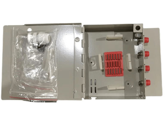গুণমান  FTTH Mini Wall Mount Fiber Optic Terminal Box 8Port SC / LC / ST / FC কারখানা