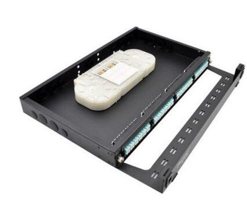 19&quot; FTTH MPO MTP প্যাচ প্যানেল LC 1U ফাইবার ক্যাসেট মডিউল র্যাক মাউন্ট