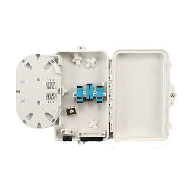 6পোর্ট ফাইবার অপটিক টার্মিনাল বক্স SC APC/UPC SM SX PC+ABS টেলিকমের জন্য হালকা ধূসর
