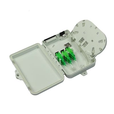 6পোর্ট ফাইবার অপটিক টার্মিনাল বক্স SC APC/UPC SM SX PC+ABS টেলিকমের জন্য হালকা ধূসর