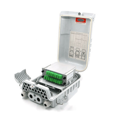 FTTx 1x8 PLC ফাইবার অপটিক স্প্লিটার বক্স বিতরণ IP68 16 কোর