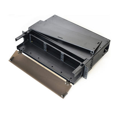 2U MPO MTP প্যাচ প্যানেল APC SC ডুপ্লেক্স ফাইবার এনক্লোজার র্যাক মাউন্ট