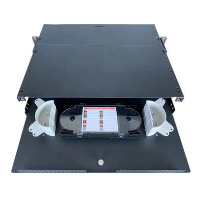 2U MPO MTP প্যাচ প্যানেল APC SC ডুপ্লেক্স ফাইবার এনক্লোজার র্যাক মাউন্ট