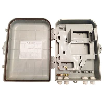 জলরোধী ফাইবার অপটিক স্প্লিটার 1x16 প্লাগ IP66 ABS PLC স্প্লিটার