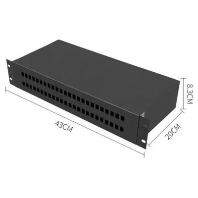 Fixed ODF Fiber Optic Distribution Panel 2U Rack Mounted Patch Panel