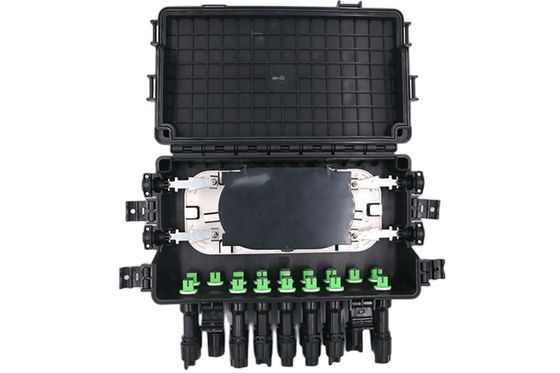 FTTB ওয়াটারপ্রুফ ফাইবার অপটিক টার্মিনাল বক্স SC IP68 2 IN 2OUT 48Core 16 Port