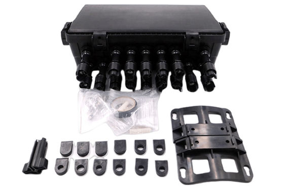 FTTB ওয়াটারপ্রুফ ফাইবার অপটিক টার্মিনাল বক্স SC IP68 2 IN 2OUT 48Core 16 Port