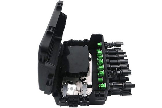 FTTB ওয়াটারপ্রুফ ফাইবার অপটিক টার্মিনাল বক্স SC IP68 2 IN 2OUT 48Core 16 Port