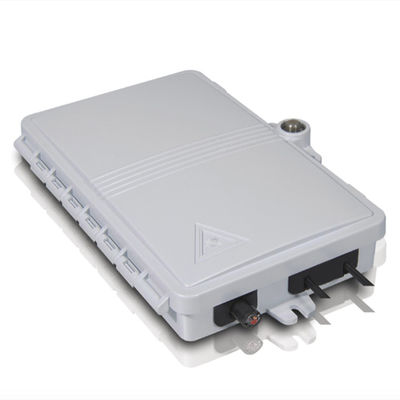 2পোর্ট ফাইবার অপটিক টার্মিনাল বক্স FTTH আউটডোর/ইনডোর PC ABS উপাদান হালকা ধূসর