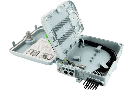 ফাইবার অপটিক টার্মিনাল বক্স 12পোর্ট SC/LC/ST/FC IP-66 UPC/APC হালকা ধূসর FTTH