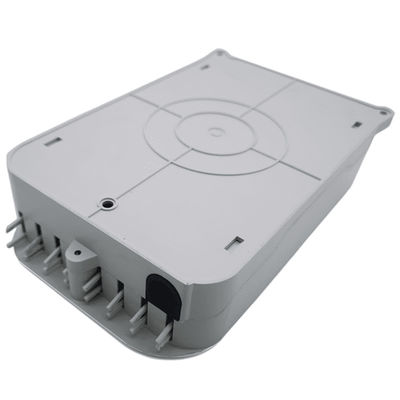 16 কোর স্প্লিটার FTTH ডিস্ট্রিবিউশন বক্স UPC / APC ওয়াল মাউন্ট হালকা ধূসর