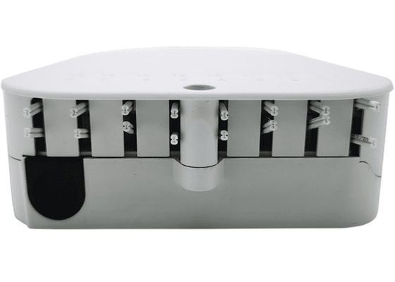 16 কোর স্প্লিটার FTTH ডিস্ট্রিবিউশন বক্স UPC / APC ওয়াল মাউন্ট হালকা ধূসর