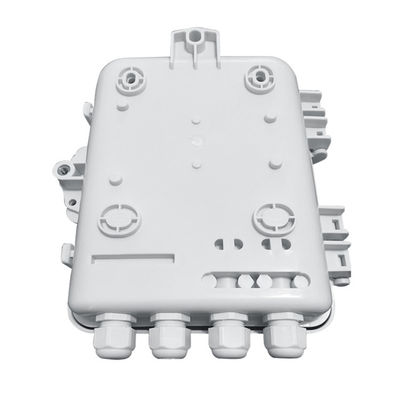 SC 1x8 PLC ফাইবার অপটিক স্প্লিটার বক্স IP65 12 কোর ওয়াল মাউন্ট করা