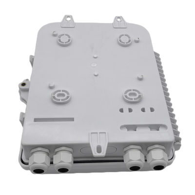 সাদা ফাইবার অপটিক স্প্লিটার বক্স LC 1x16 PLC স্প্লিটার ওয়াল মাউন্ট