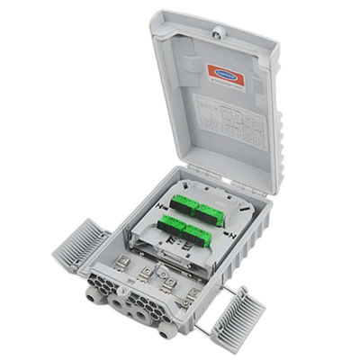 SM/MM ফাইবার অপটিক স্প্লিটার বক্স হালকা ধূসর 1x8 PLC স্প্লিটার