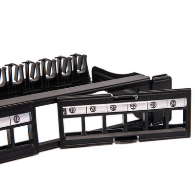 CAT5 CAT6 নেটওয়ার্ক প্যাচ প্যানেল UTP খালি আনলোড RJ45 24 পোর্ট প্যাচ প্যানেল
