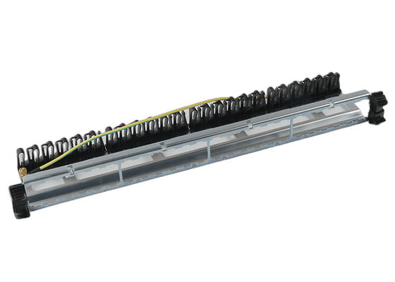 UTP নেটওয়ার্ক প্যাচ প্যানেল ইন্টিগ্রেটেড RJ45 1U 24 পোর্ট প্যাচ প্যানেল