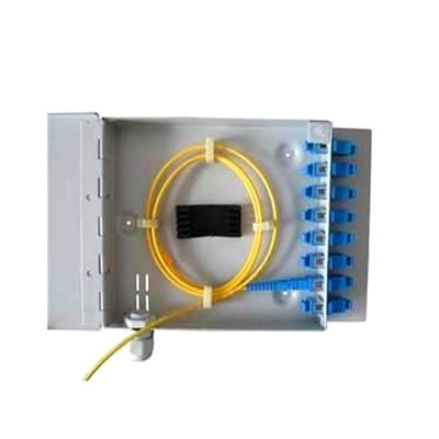 FTTH মিনি ওয়াল মাউন্ট ফাইবার অপটিক টার্মিনাল বক্স 8 পোর্ট SC/LC/ST/FC