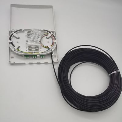 6Cores LC/APC Pre-Connectorized অপটিক্যাল ডিস্ট্রিবিউশন বক্স 6Fibers Wall Outlet PTO Box