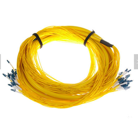 SM 9/125 G652D (OS2) LSZH 12 ফাইবার LC/UPC-LC/UPC ফাইবার অপটিক ব্রেকআউট ক্যাবল 1M