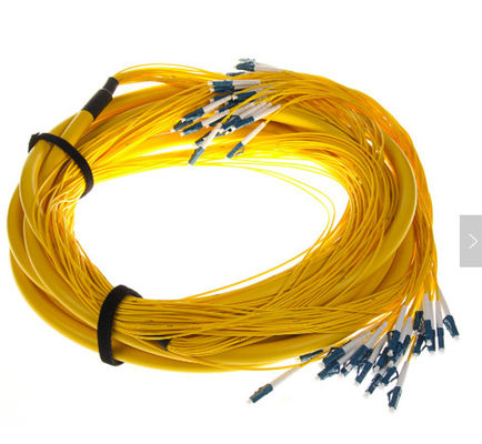 SM 9/125 G652D (OS2) LSZH 12 ফাইবার LC/UPC-LC/UPC ফাইবার অপটিক ব্রেকআউট ক্যাবল 1M