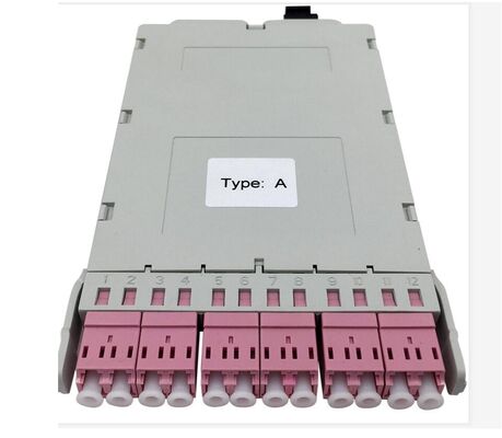 ১২ কোর এমপিও-এলসি এমটিপি-এলসি এসএম ওএম3 ওএম4 ওএম5 ব্রেকআউট ক্যাসেট মডিউল প্লাস্টিক