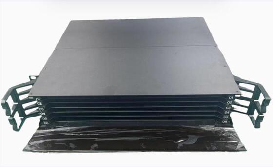 1U 144 Cores MTP MPO -LC Patch panel ODF Chassis enclosure Sliding type for 12 Cassettes