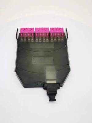 ১২ কোর এমপিও-এলসি এমটিপি-এলসি এসএম ওএম3 ওএম4 ওএম5 ব্রেকআউট ক্যাসেট মডিউল প্লাস্টিক